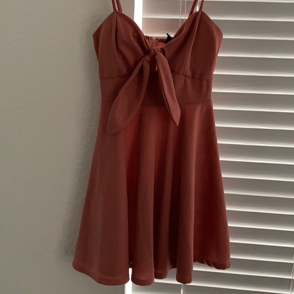 Pink Flowy Mini Dress - Picture 2 of 4